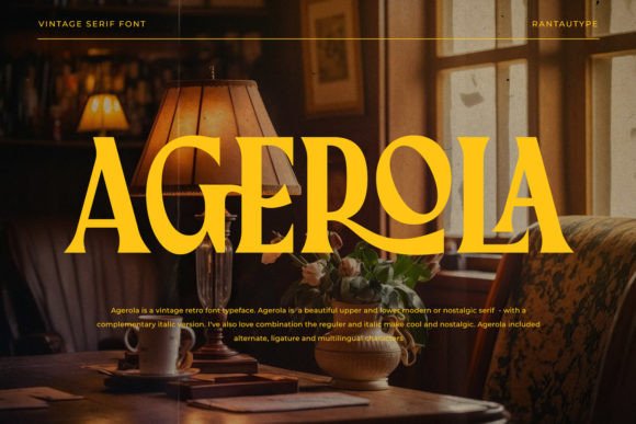 Agerola: A Vintage Serif for Modern Branding