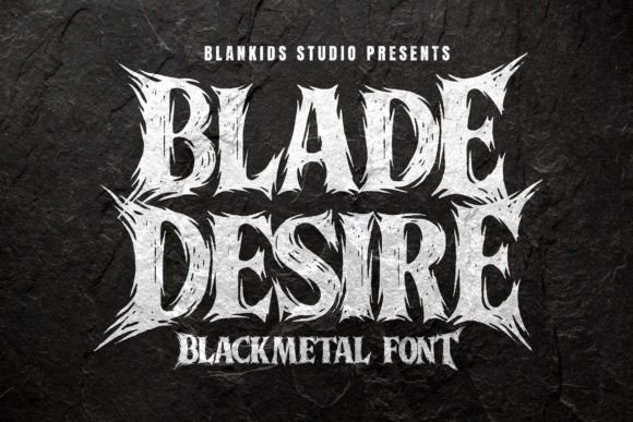 Blade Desire: The Sharp Edge of Black Metal Typography