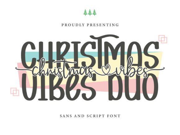Christmas Vibes Duo: A Festive Font Pairing for Cheerful Designs