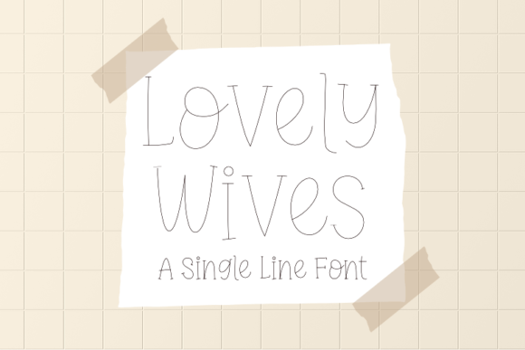 Discover the Joyful Charm of the Lovely Wives Font