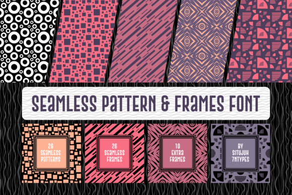 Elevate Visual Projects with Seamless Pattern & Frames