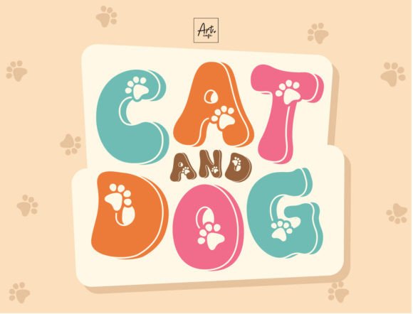 Exploring the 'Cat and Dog' Font for Whimsical Design Projects
