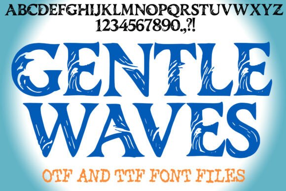 Gentle Waves Typography: Design with Flow
