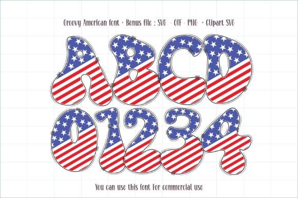 Groovy American: A Vintage Font Duo for Patriotic Design