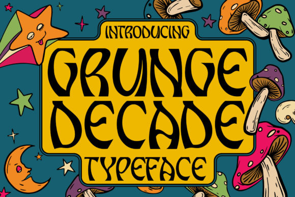Grunge Decade: A Bold Display Font for Impactful Design