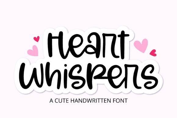 Heart Whispers: The Handwritten Font for Authentic Design
