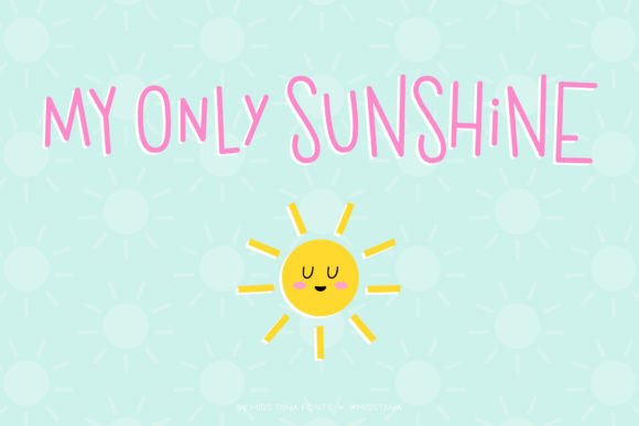 My Only Sunshine: A Whimsical Font for Creative Design