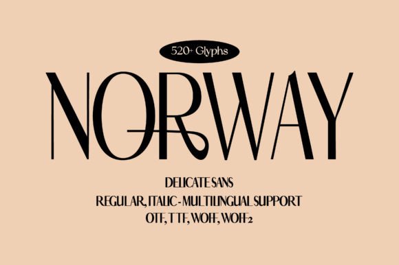 Norway: A Minimalist Font for Modern Branding