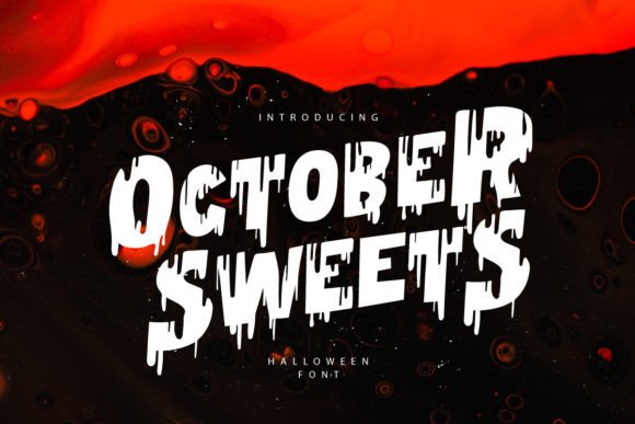 October Sweets: A Playfully Creepy Font for Bold Design