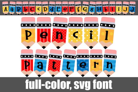 Pencil Pattern: The Colorful SVG Font for Modern Design