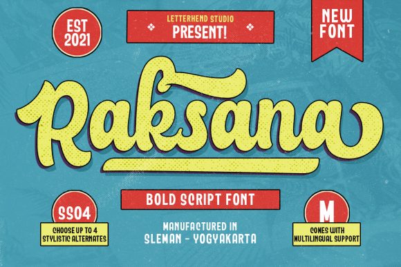 Raksana: Bold Script for Confident Designs