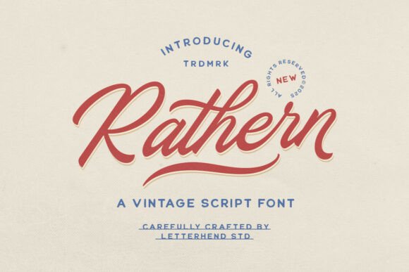 Rathern Vintage Script: Timeless Typography for Modern Design