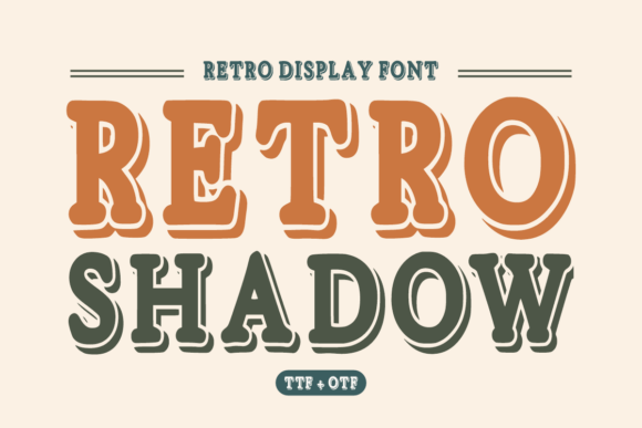 Retro Shadow: Bold Vintage Typography for Modern Impact
