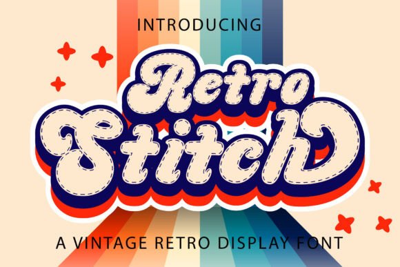 Retro Stitch: The Vintage Display Font for Modern Design