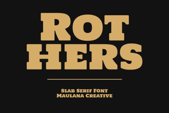 Rothers: The Bold Slab-Serif for Modern Design