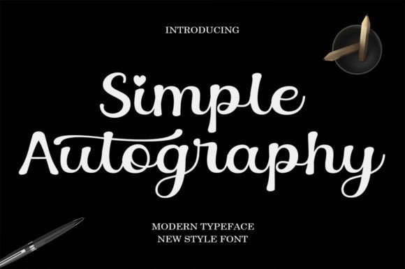Simple Autography: Elevating Design with Flowing Elegance