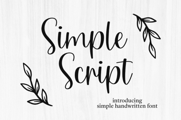 Simple Script: Elegance for Modern Design