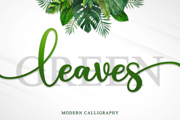 The Green Leaves Font: Elegance for Modern Design