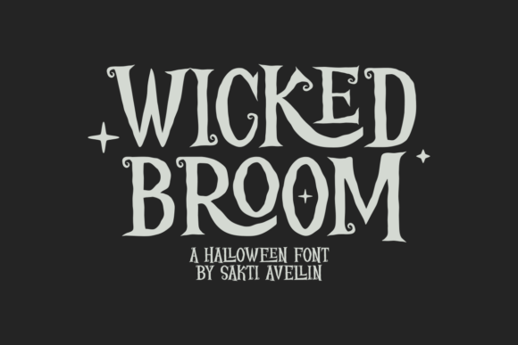 Wicked Broom: Elevating Halloween Design with Artistic Typography