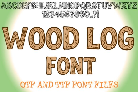 Wood Log Font: A Rustic Typography Solution